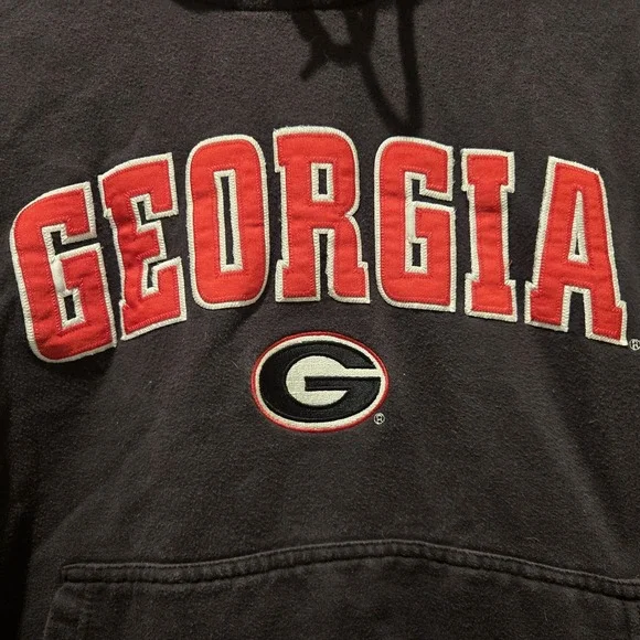Vintage Georgia Bulldogs Hoodie Sweatshirt by Footlocker Team Edition Small UGA - Picture 2 of 5